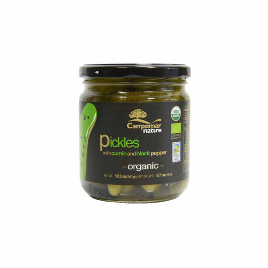 CAMPOMAR NATURE ORGANIC PICKLES WITH CUMIN & BLACK PEPPER 350g