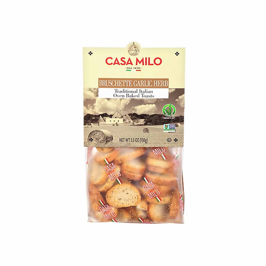 CASA MILO BRUSCHETTE GARLIC & HERB CRACKERS 5.3oz