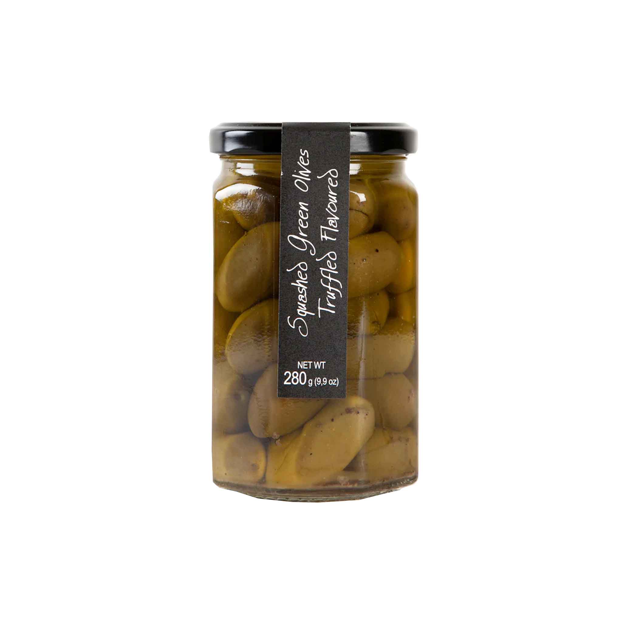 CASINA ROSSA TRUFFLE FLAVORED GREEN OLIVES 280g