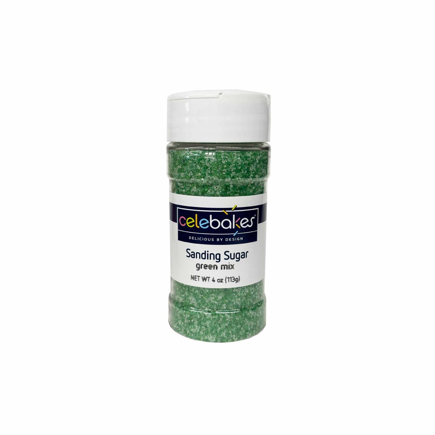 CELEBAKES GREEN MIX SANDING SUGAR 4oz