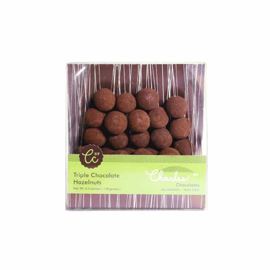 CHARLES CHOCOLATES TRIPLE CHOCOLATE HAZELNUT 6.3oz