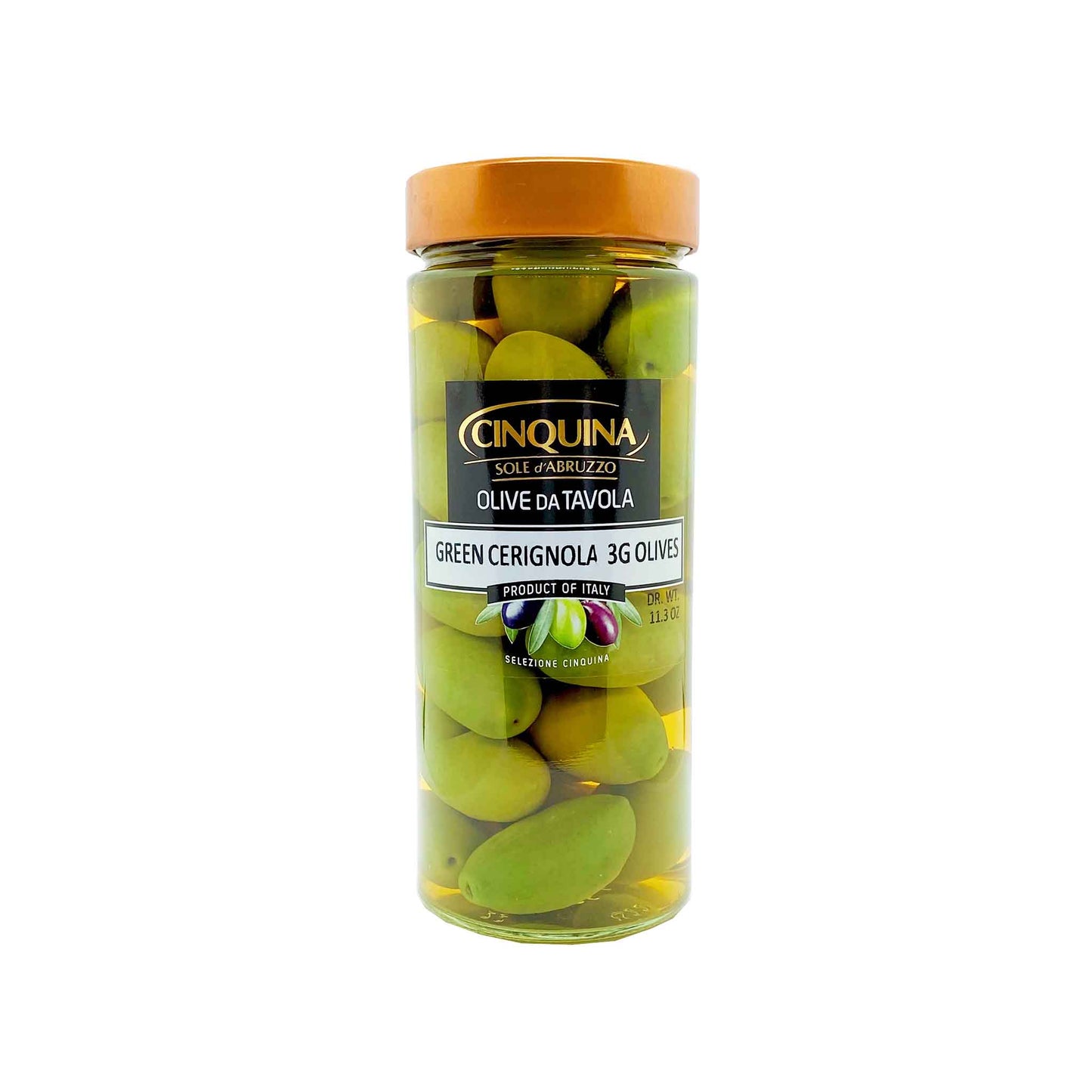 CINQUINA GREEN CERIGNOLA OLIVES 580ml