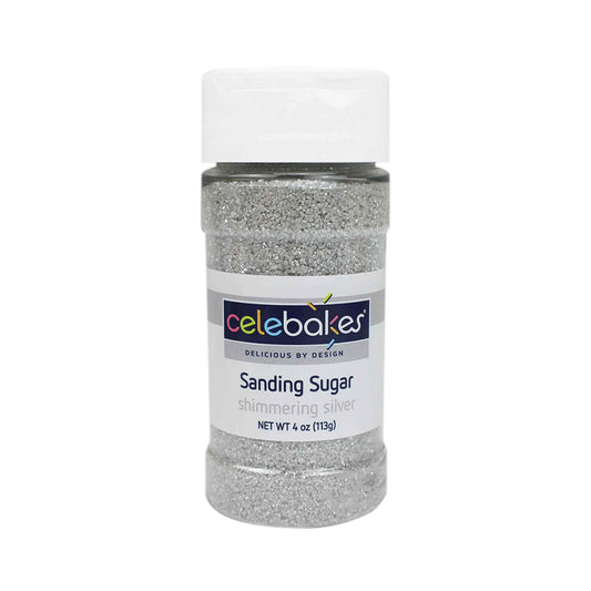 Shimmering Silver Sanding Sugar for Cake Decoration