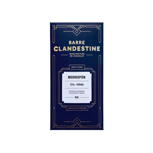 CLANDESTINE MORROPON 72% ORG 60g