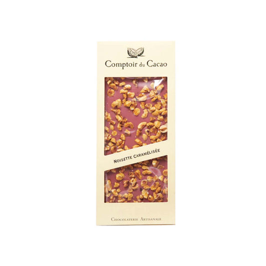 COMPTOIR DU CACAO RUBY CHOCOLATE WITH HAZELNUTS 90g