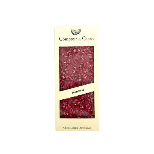 COMPTOIR DU CACAO RUBY CHOCOLATE WITH RASPBERRIES 90g