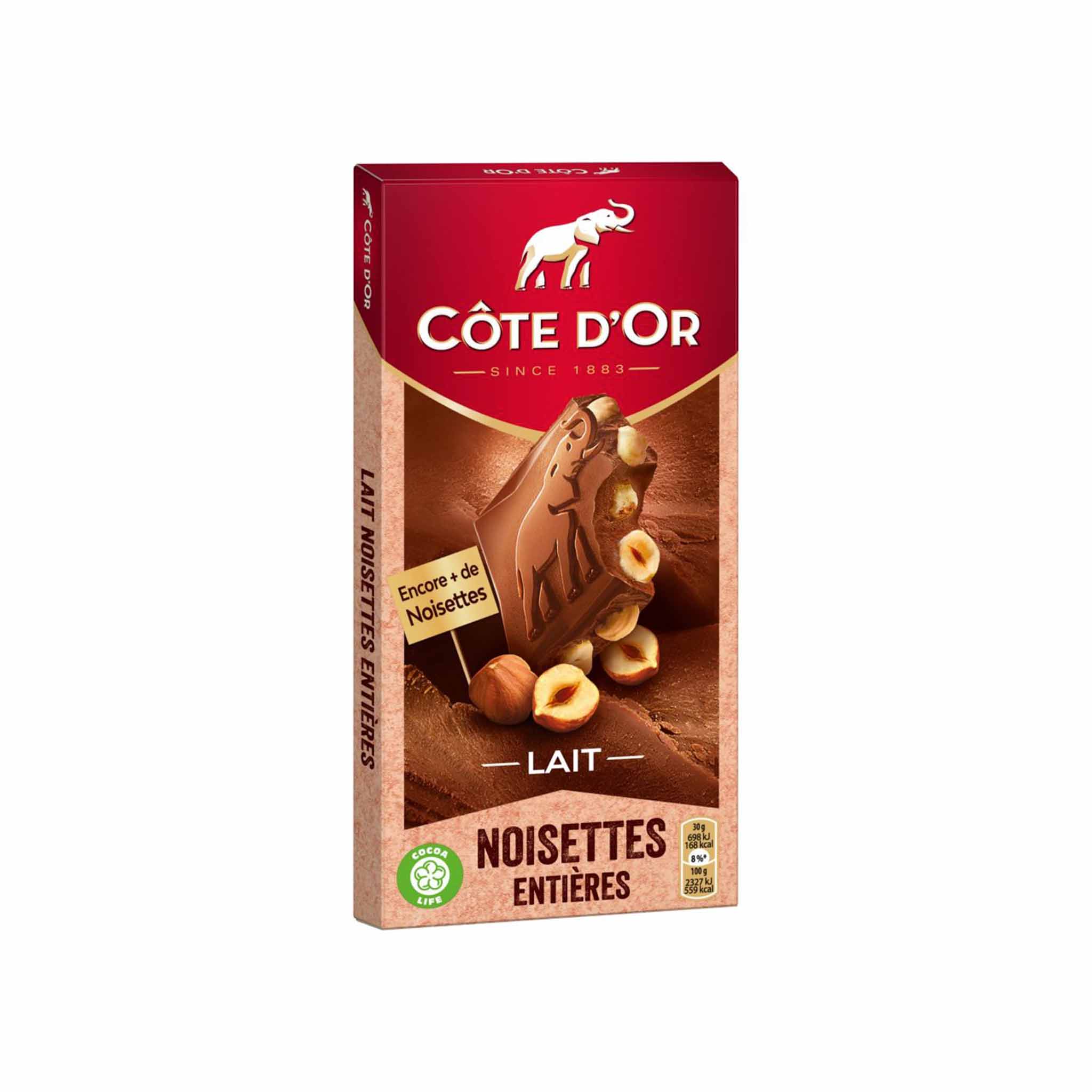 COTE D'OR HAZELNUT MILK CHOCOLATE 100g
