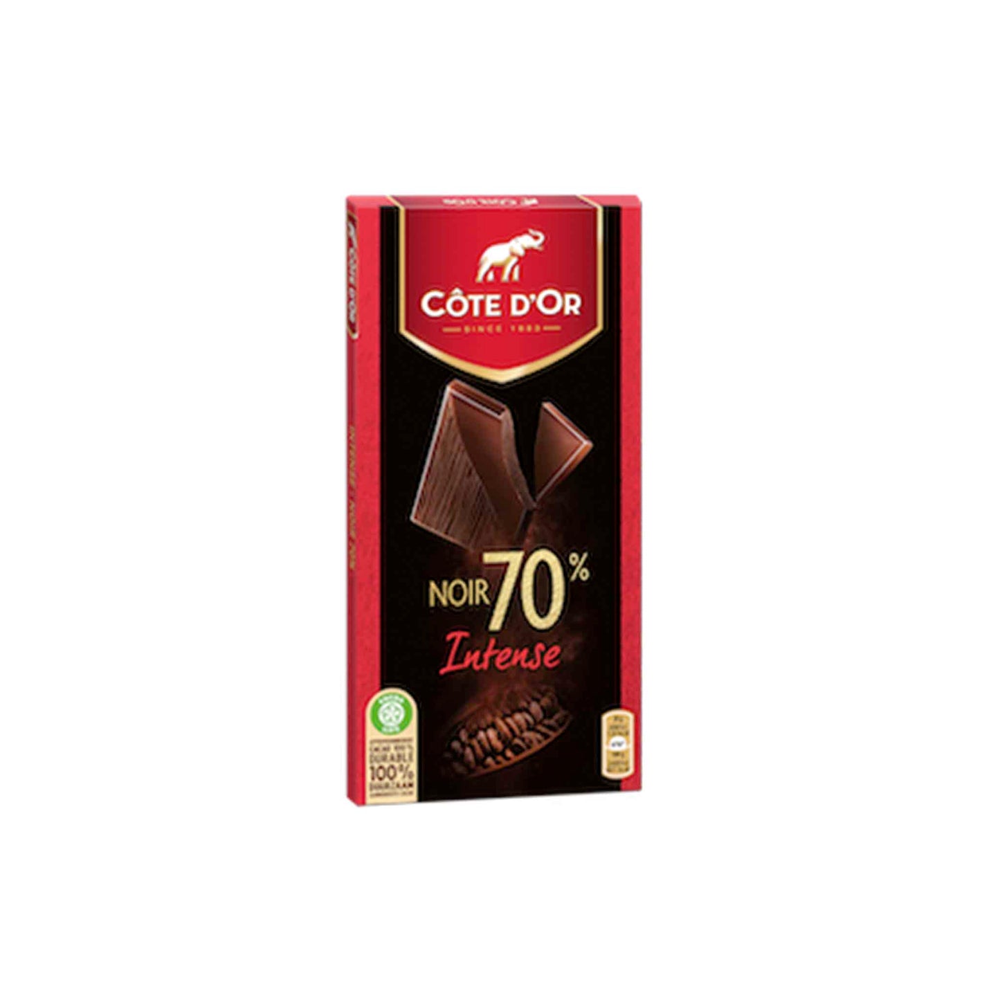 COTE D'OR 70% NOIR EXTRA DARK CHOCOLATE 3.52oz