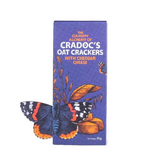 CRADOCS OATS AND CHEDDAR CHEESE CRACKERS 80g