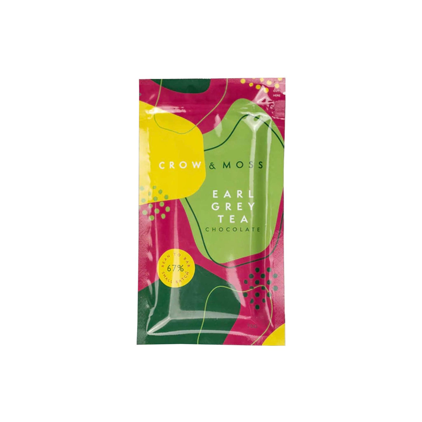 CROW & MOSS EARL GREY dark CHOColate 67% 70g