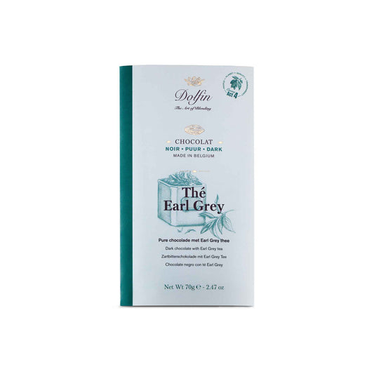 DOLFIN EARL GREY TEA DARK CHOCOLATE 70g