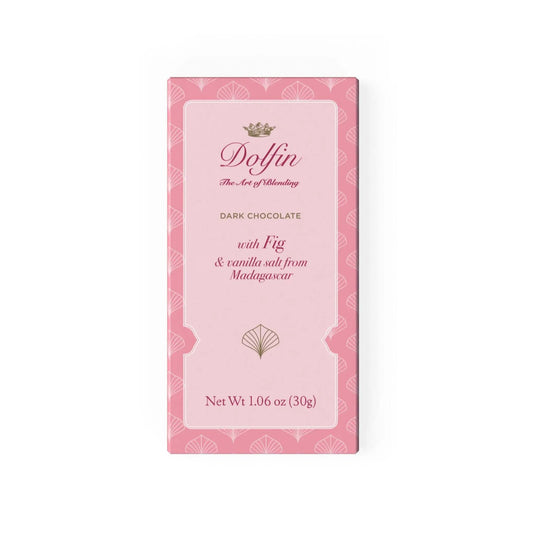 DOLFIN FIG WITH VANILLA SALT DARK CHOCOLATE 30g