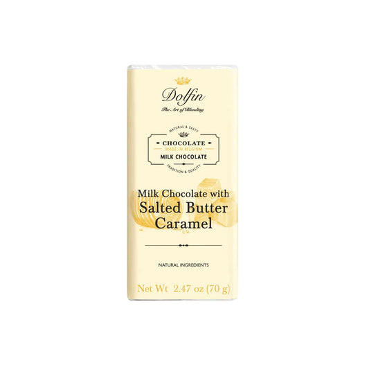 DOLFIN MILK CHOCOLATE WITH SALTED BUTTER CARAMEL 70g