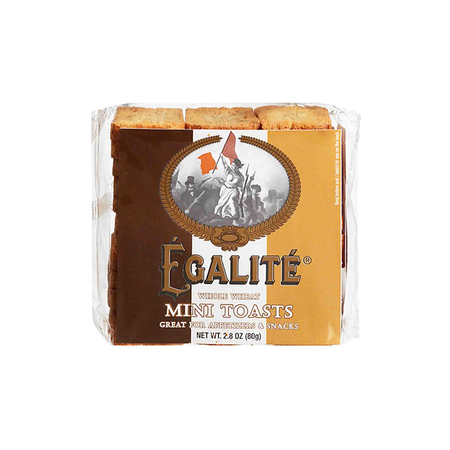 EGALITE WHOLE WHEAT MINI TOASTS 2.8oz