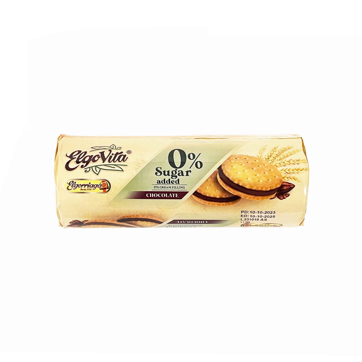 ELGORRIAGA SUGAR FREE ELGO VITA CHOCOLATE SANDWICH COOKIES 180g