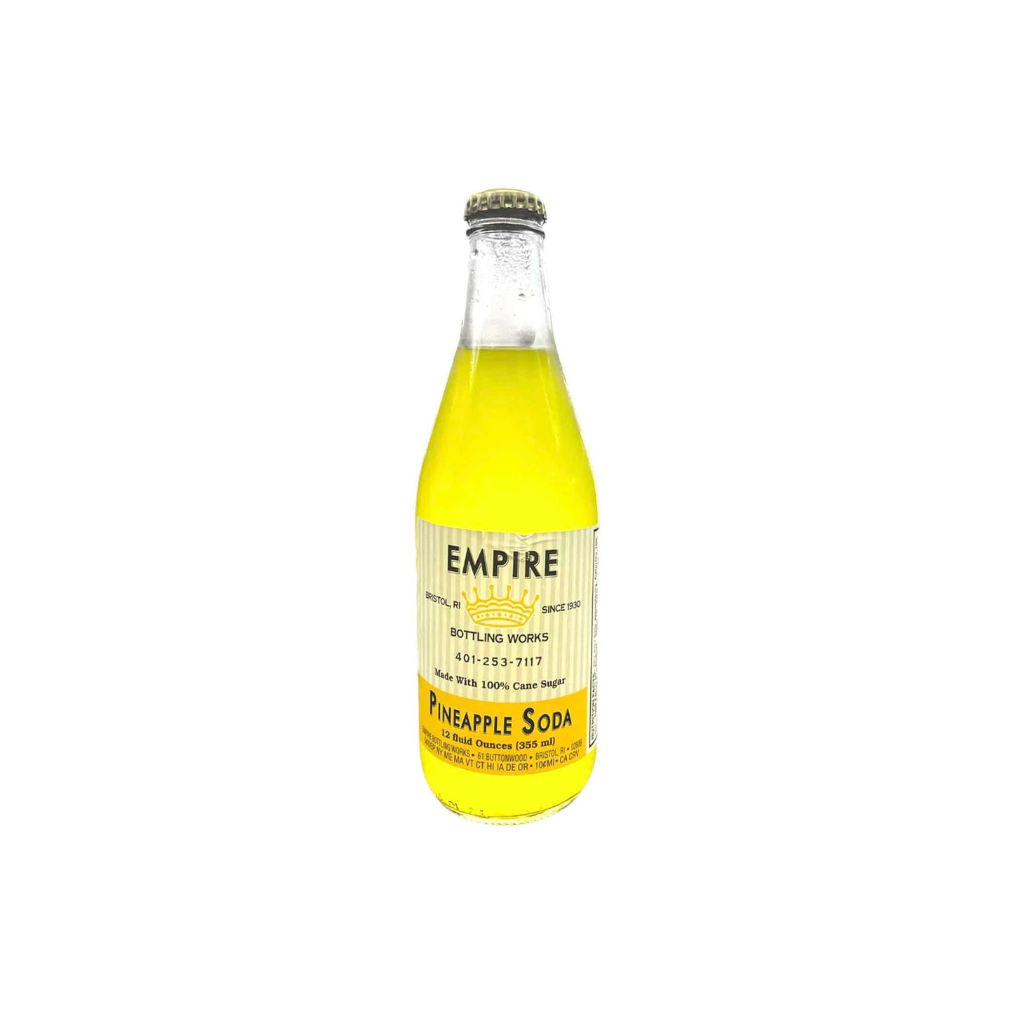 EMPIRE PINEAPPLE SODA 12oz