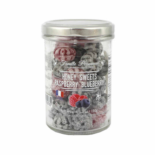 FAMILLE PERRONNEAU RASPBERRY AND BLUEBERRY HONEY PASTILLES 150g