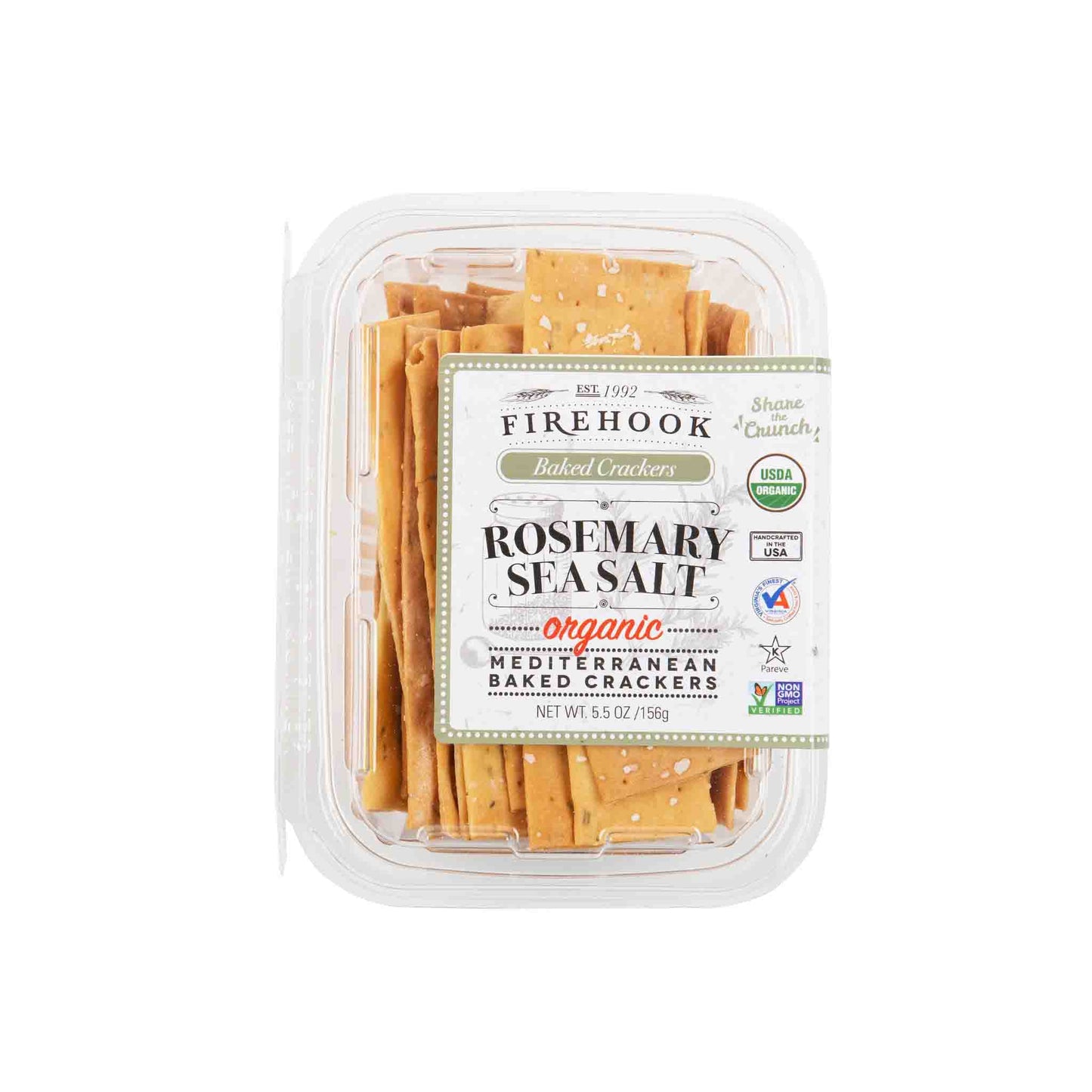 FIREHOOK ROSEMARY SEA SALT CRACKERS 5.5oz