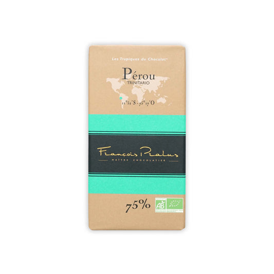 FRANCOIS PRALUS PEROU 75% DARK CHOCOLATE 100g