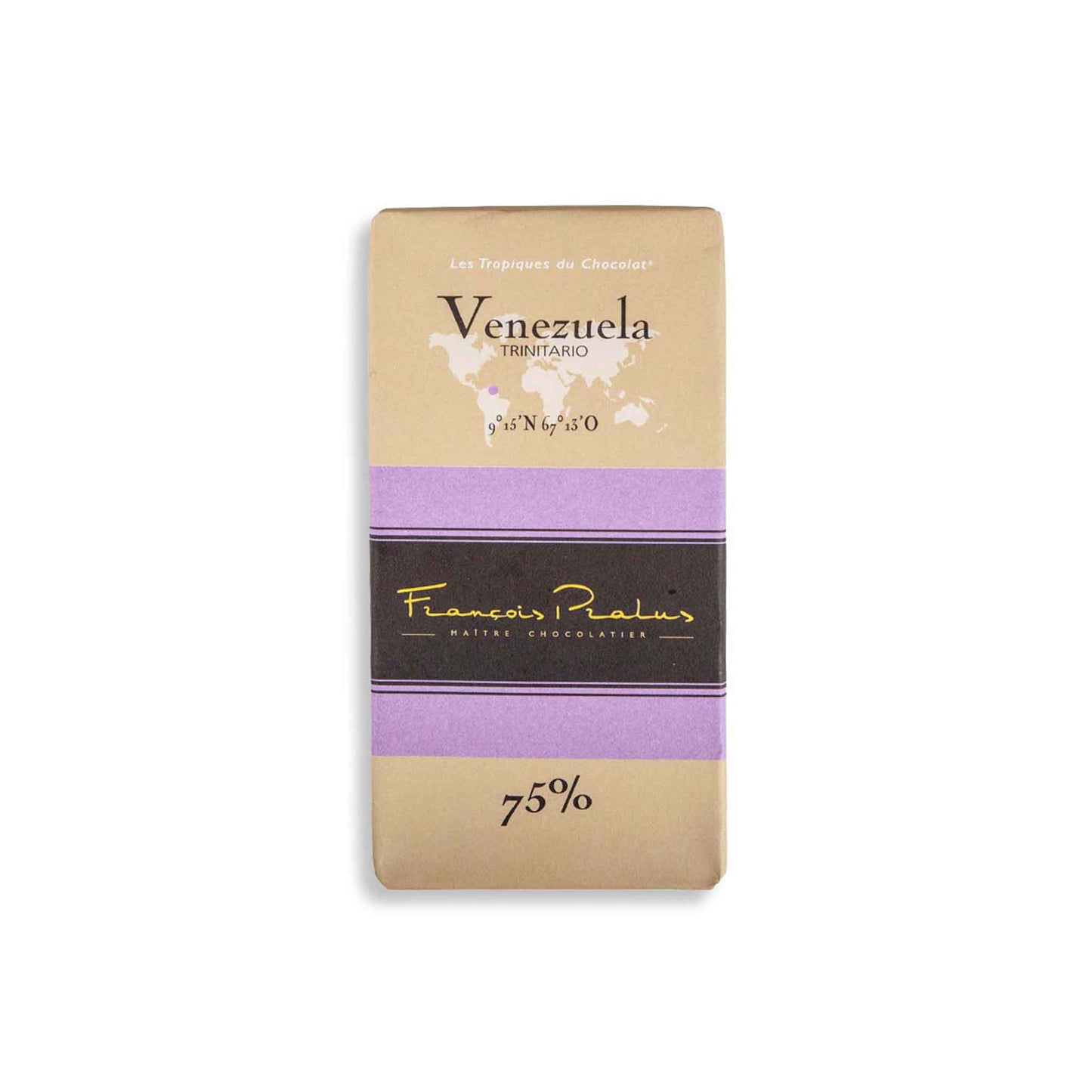 FRANCOIS PRALUS VENEZUELA 75% DARK CHOCOLATE 100g