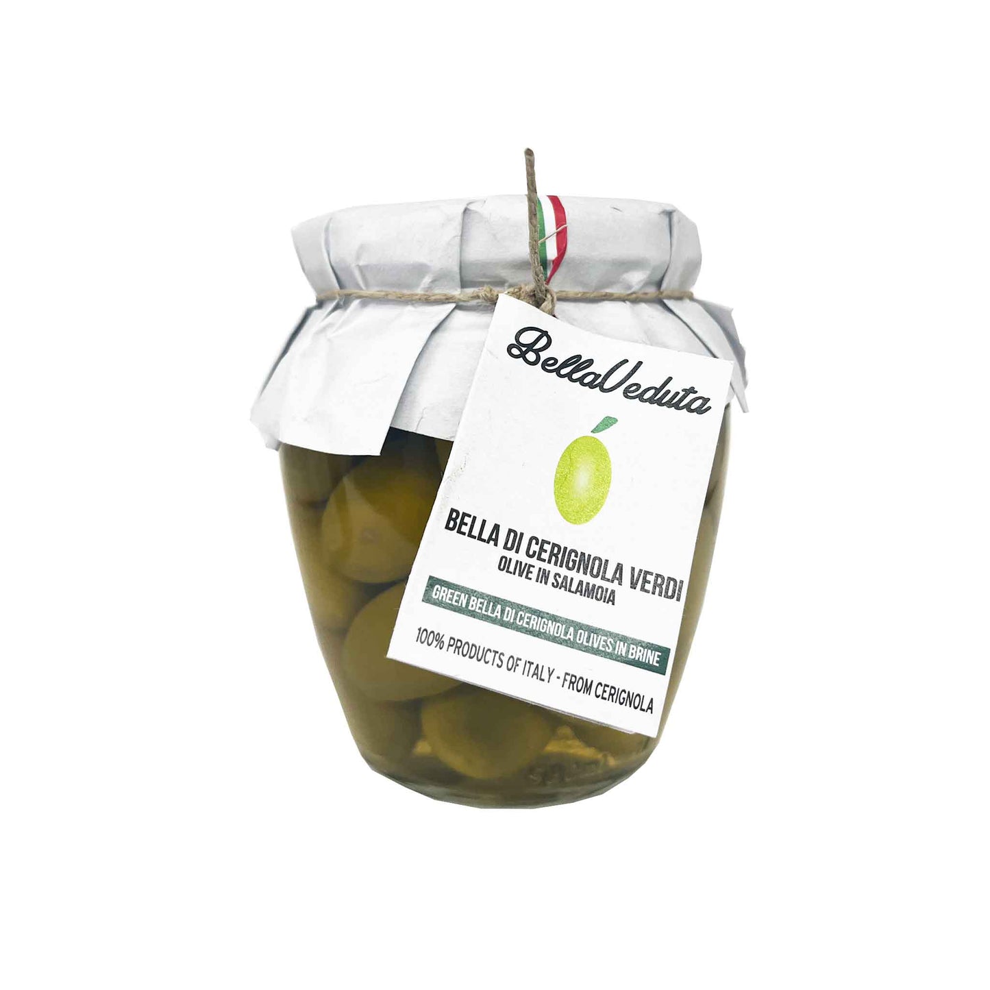 FRATEPIETRO GREEN BELLA DI CERIGNOLA OLIVES IN BRINE 580ml