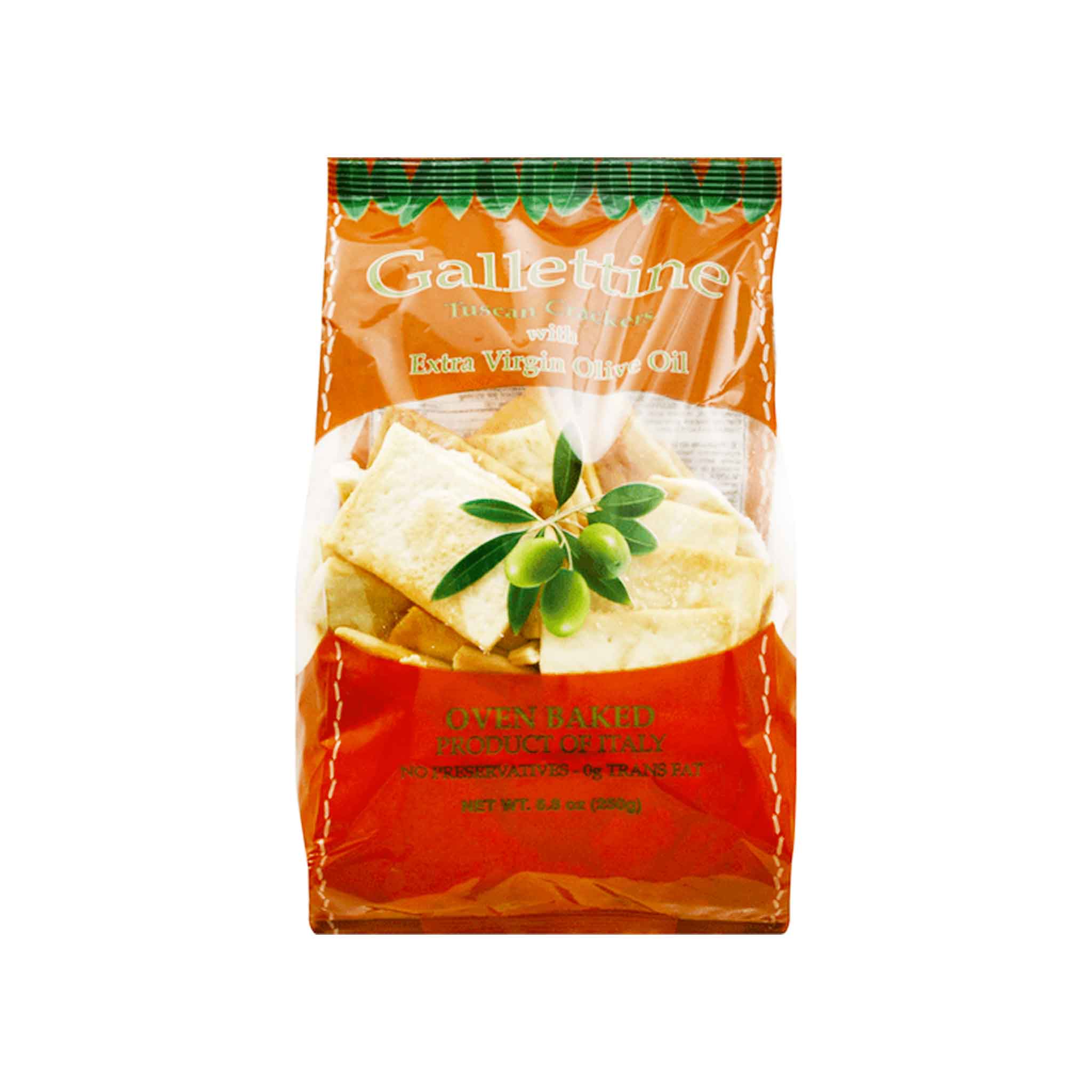 GALLETTINE EXTRA VIRGIN OLIVE OIL CRACKERS 250g