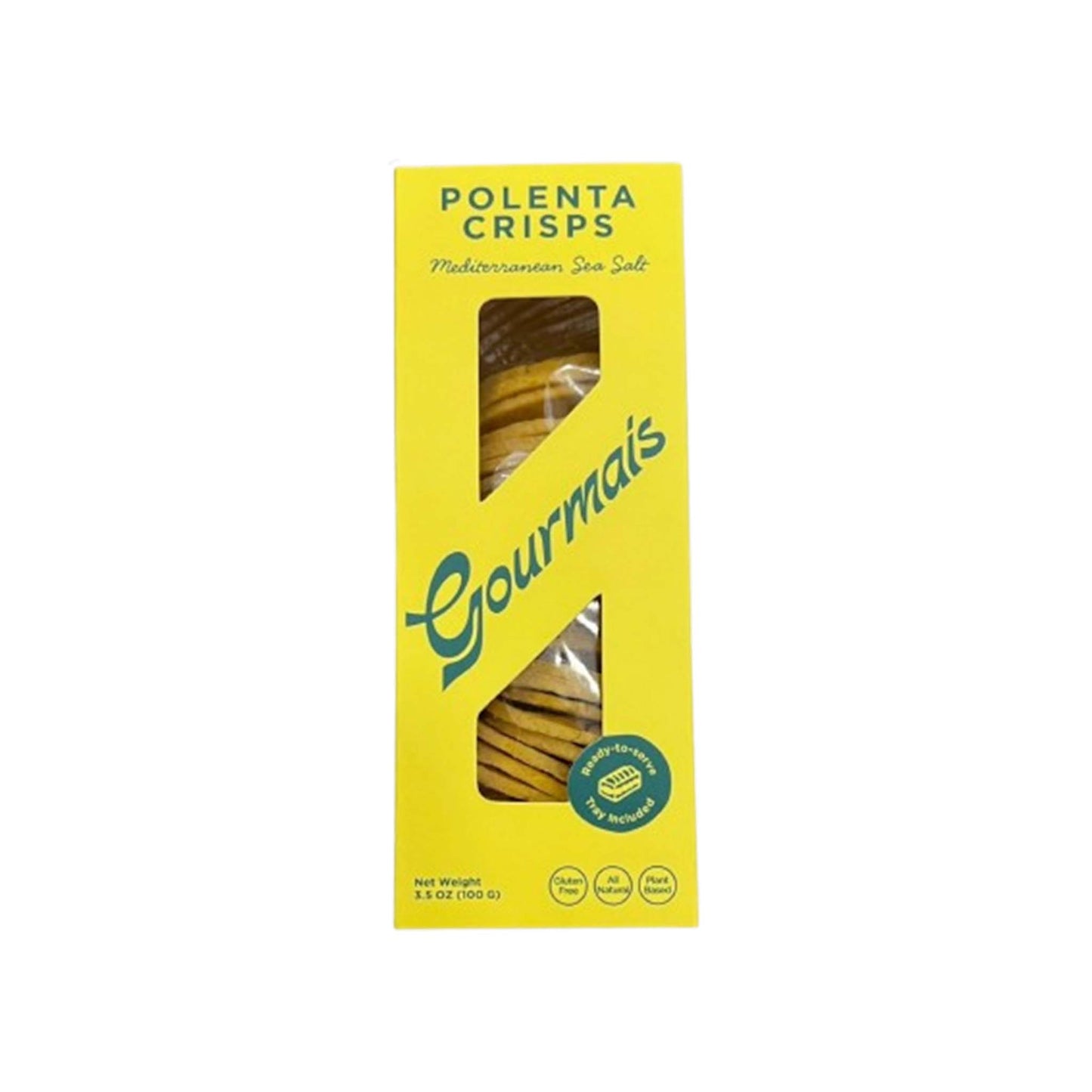 GOURMAIS POLENTA MEDITERRANEAN SEA SALT CRISPS 100g