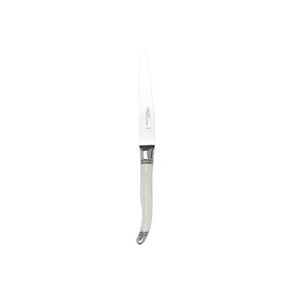 GOYON CHAZEAU 6 LAGUIOLE AVANTAGE KNIVES IN OFF-WHITE