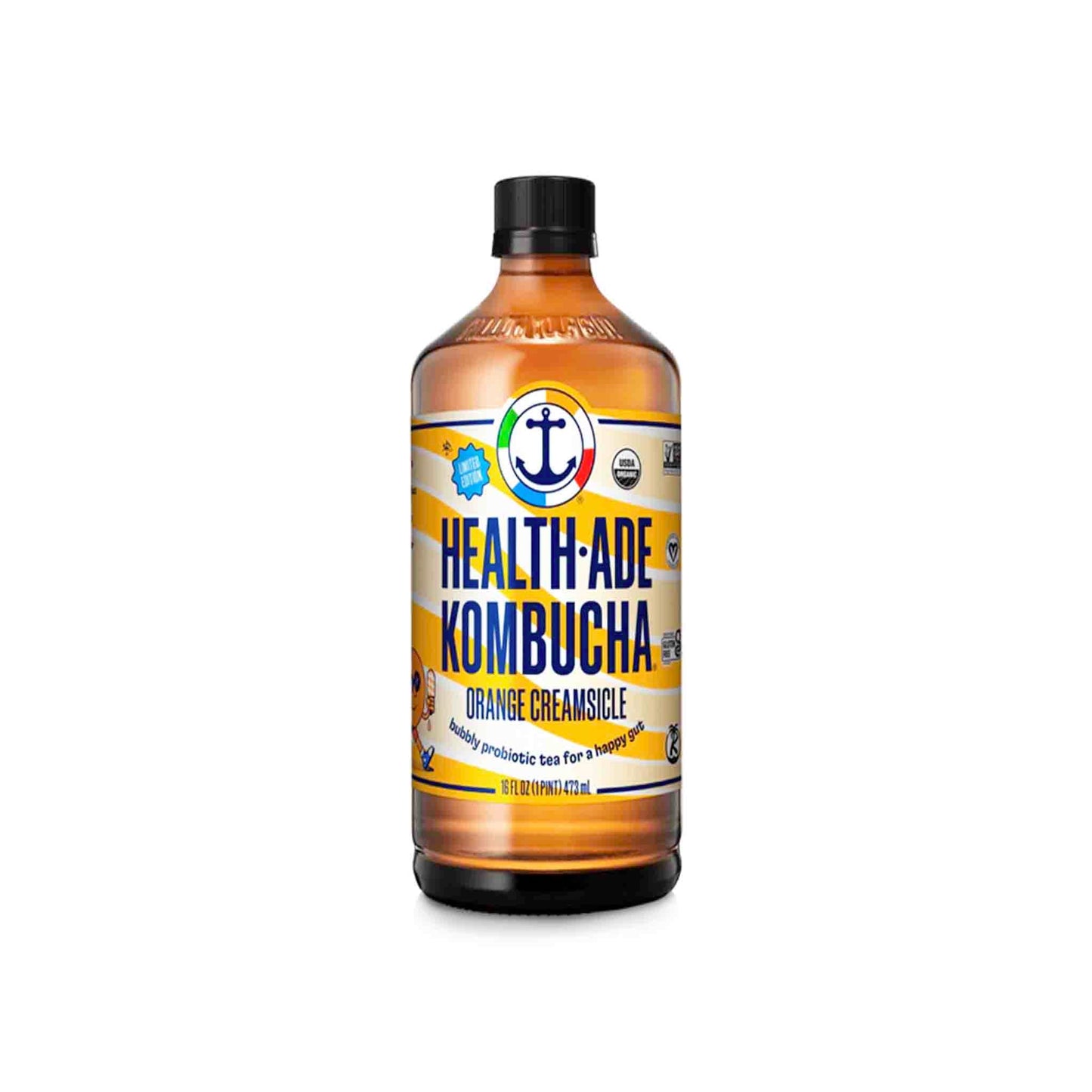 HEALTH ADE KOMBUCHA ORANGE CREAMSICLE 16oz