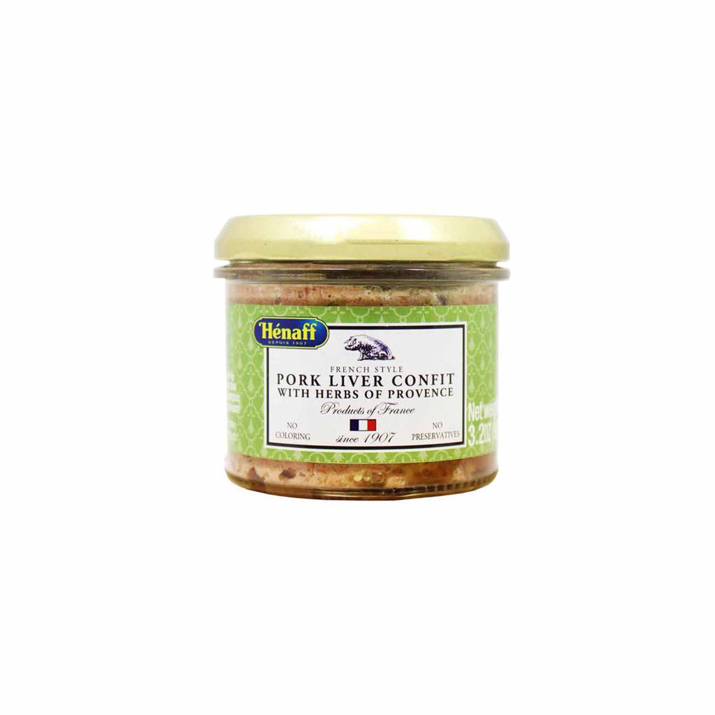 HENAFF PORK LIVER CONFIT WITH HERBS DE PROVENCE 90g