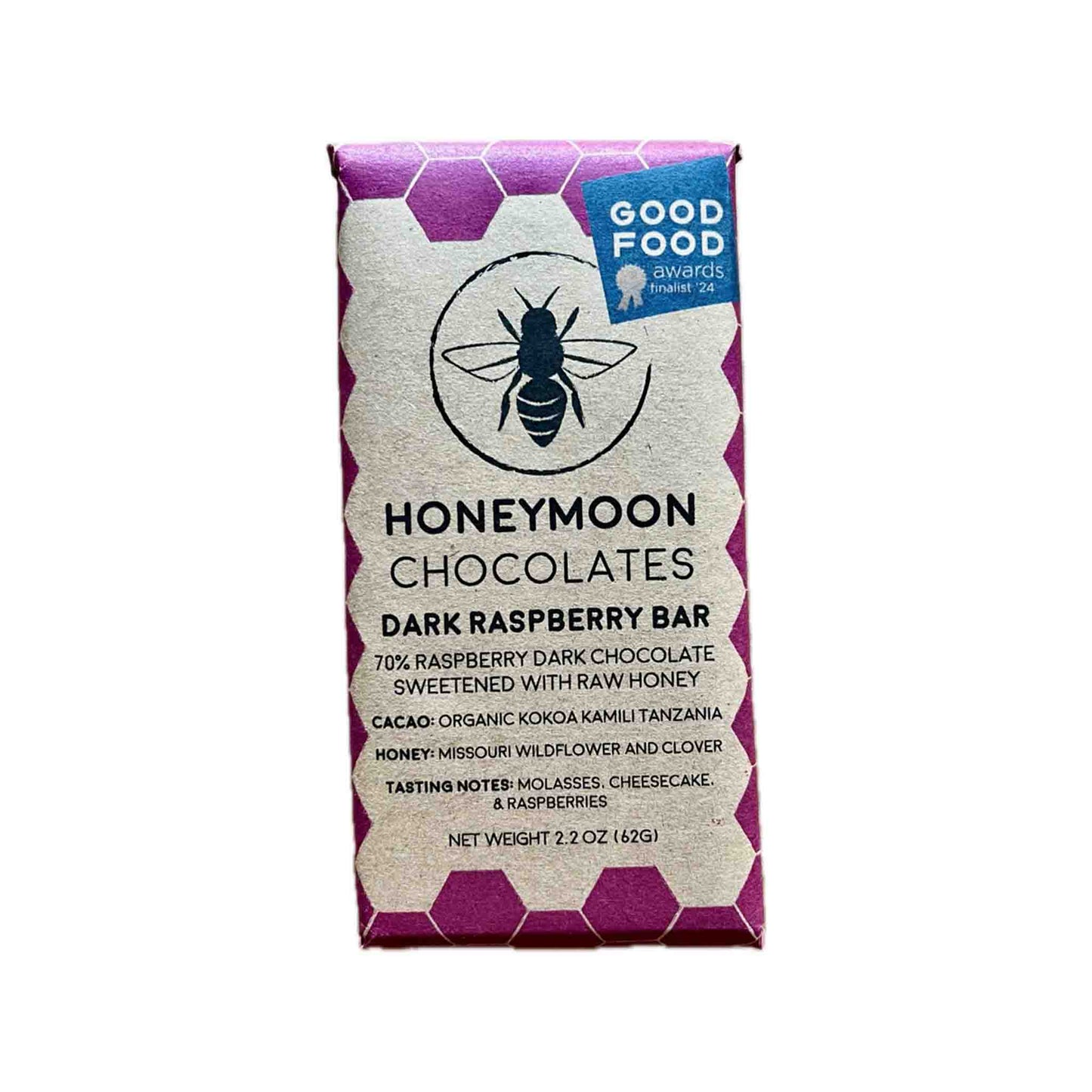 HONEYMOON RASPBERRY 70% DARK CHCOCOLATE 62g