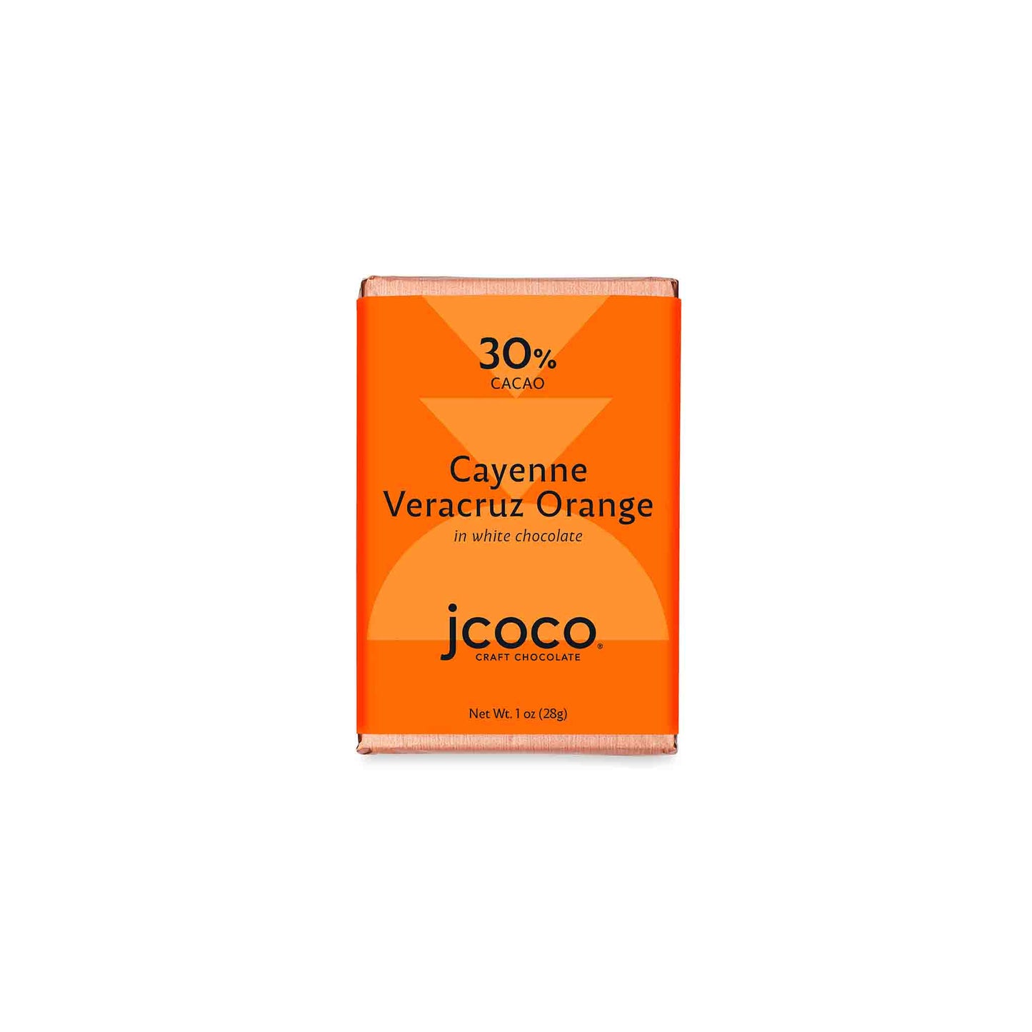 JCOCO CAYENNE VERACRUZ ORANGE 30% WHITE CHOCOLATE 28G