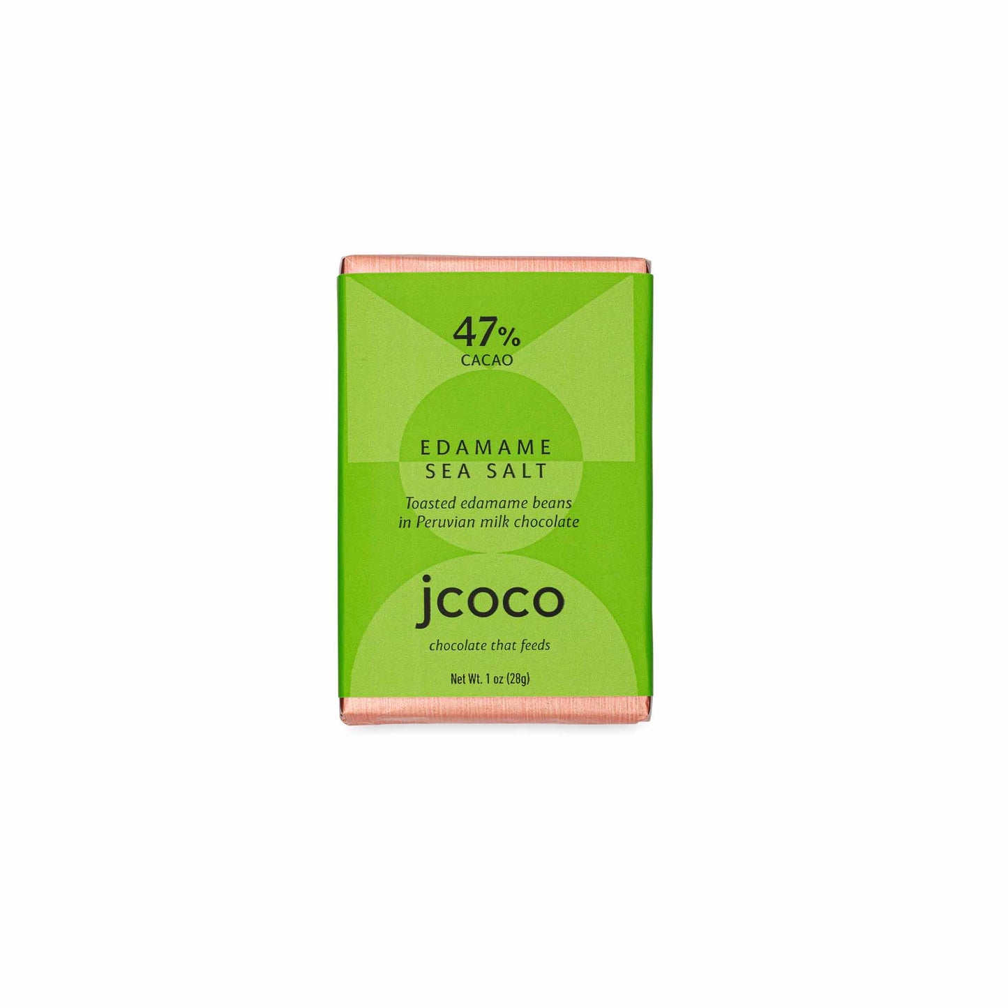 JCOCO EDAMAME SEA SALT 47% DARK CHOCOLATE 28G