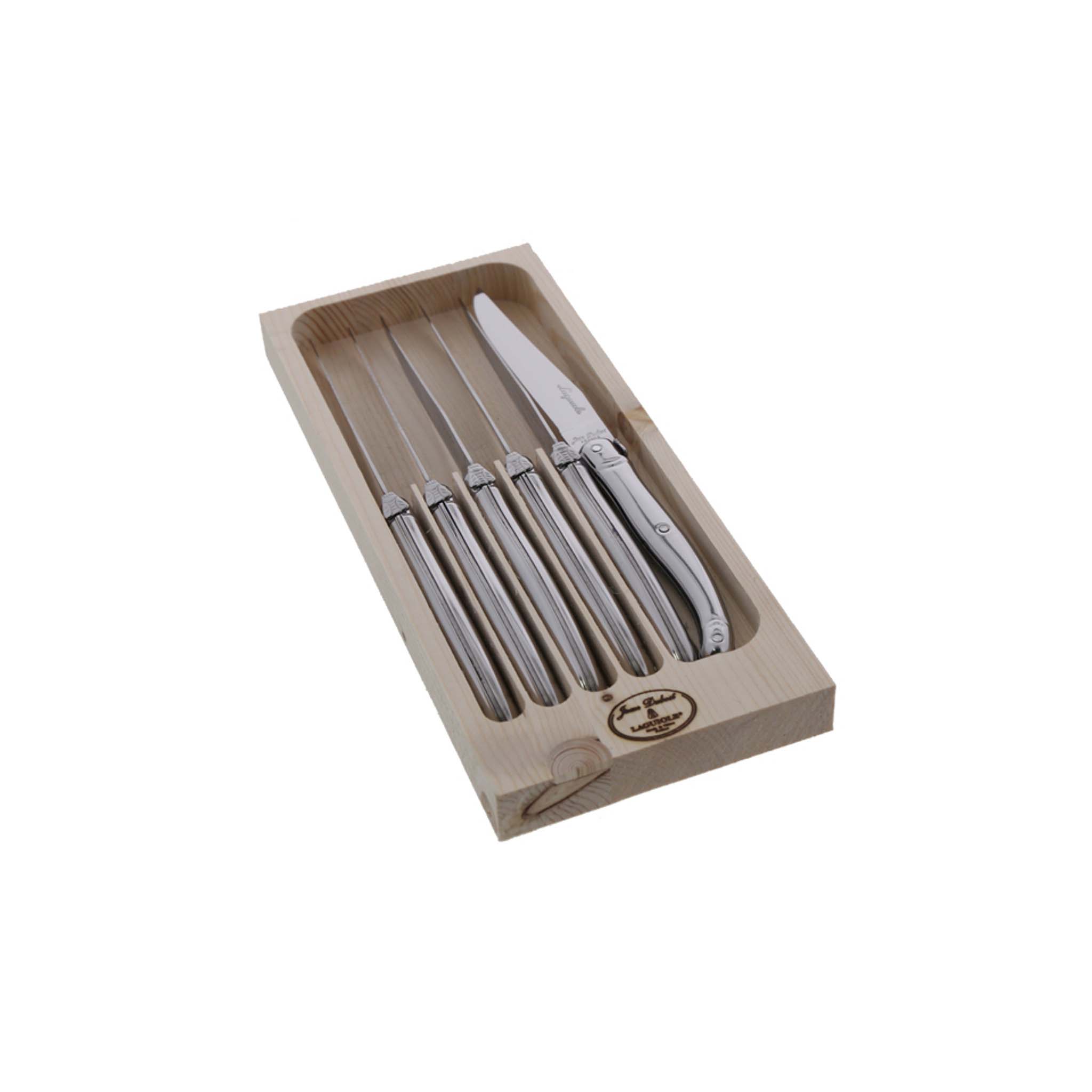 JEAN DUBOST LAGUIOLE 6 INOX STEAK KNIVES