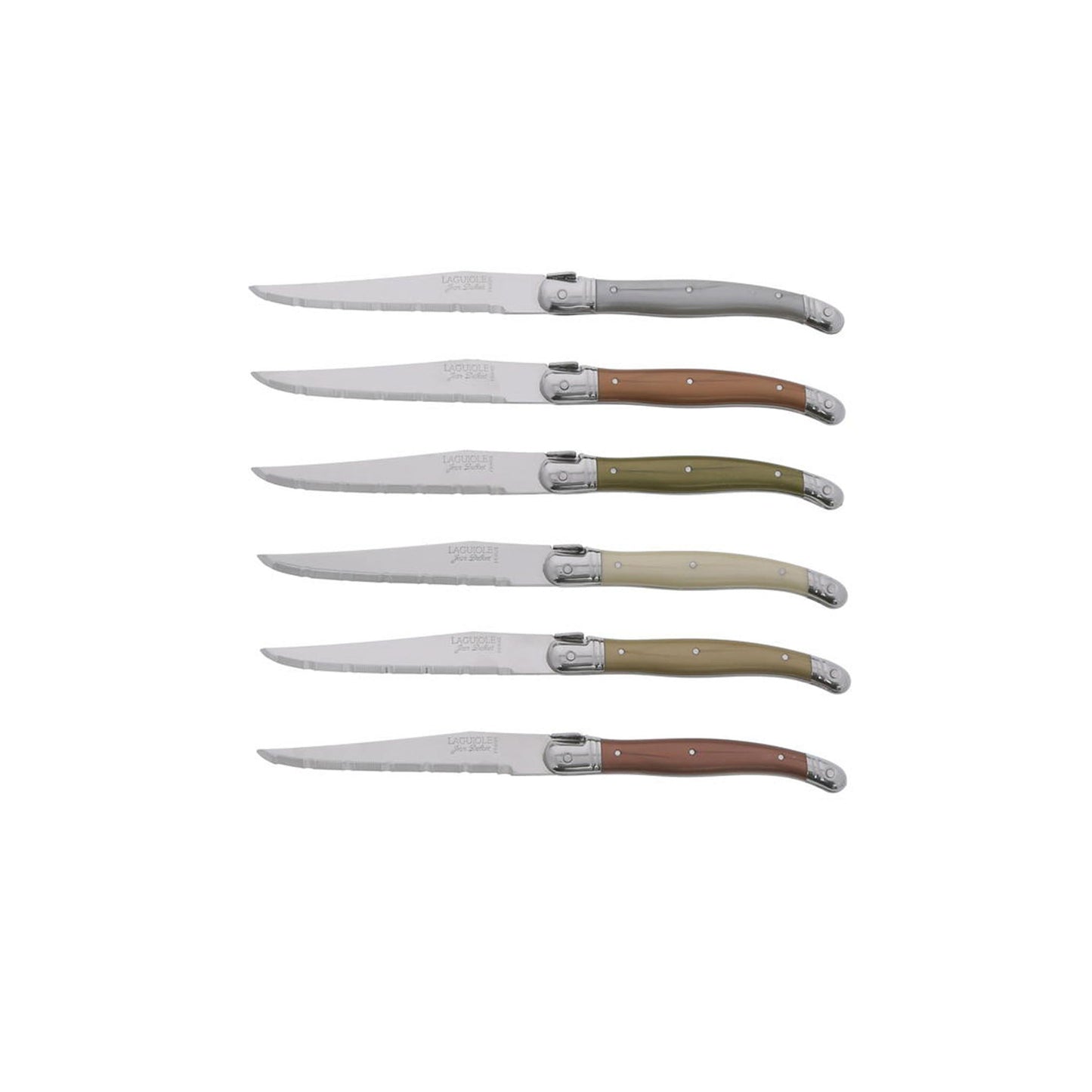 JEAN DUBOST LAGUIOLE 6 ORGANIC STEAK KNIVES