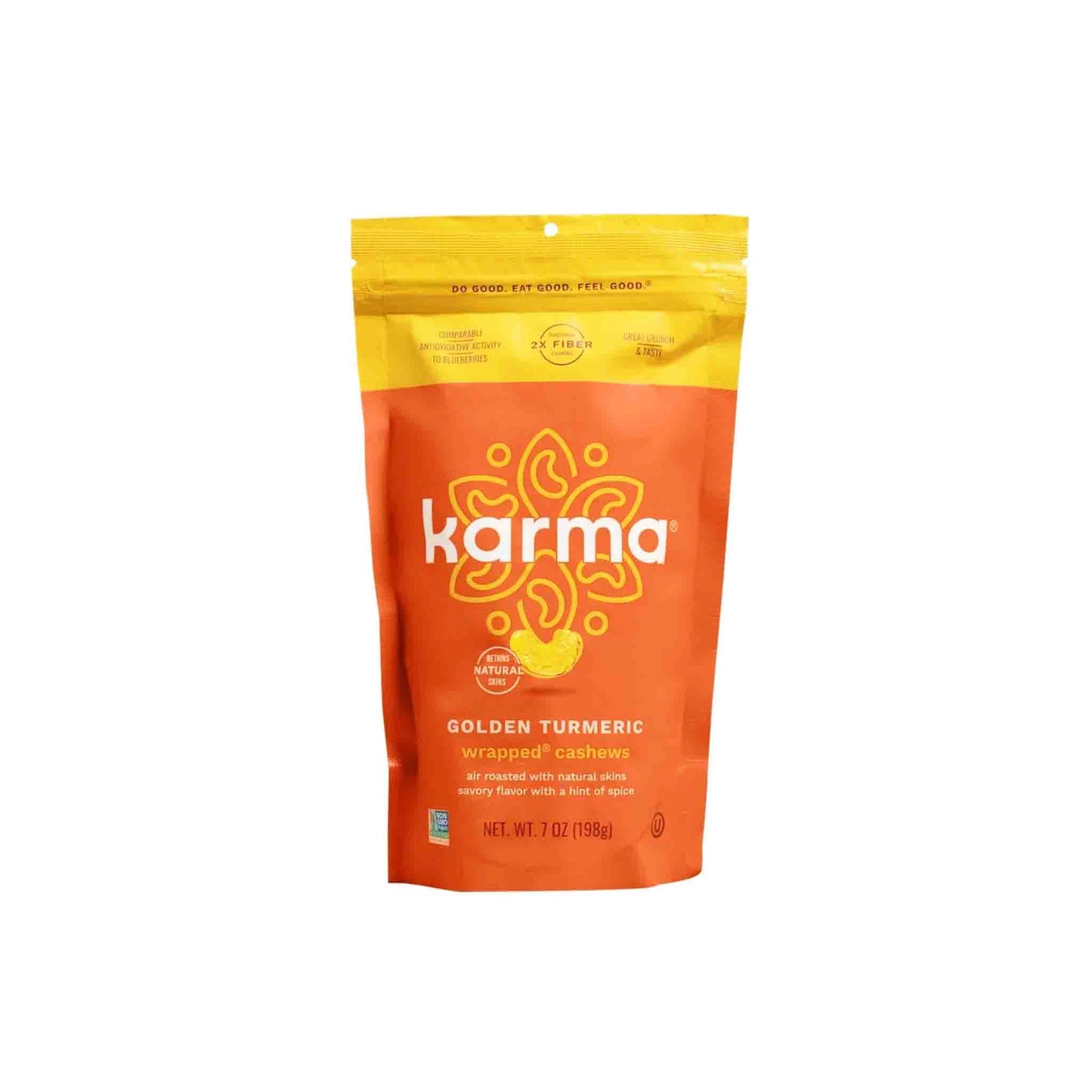 KARMA GOLDEN TURMERIC WRAPPED CASHEWS 7oz