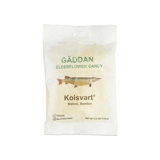 KOLSVART GADDAN ELDERFLOWER FISH SHAPED CANDY 4.2oz