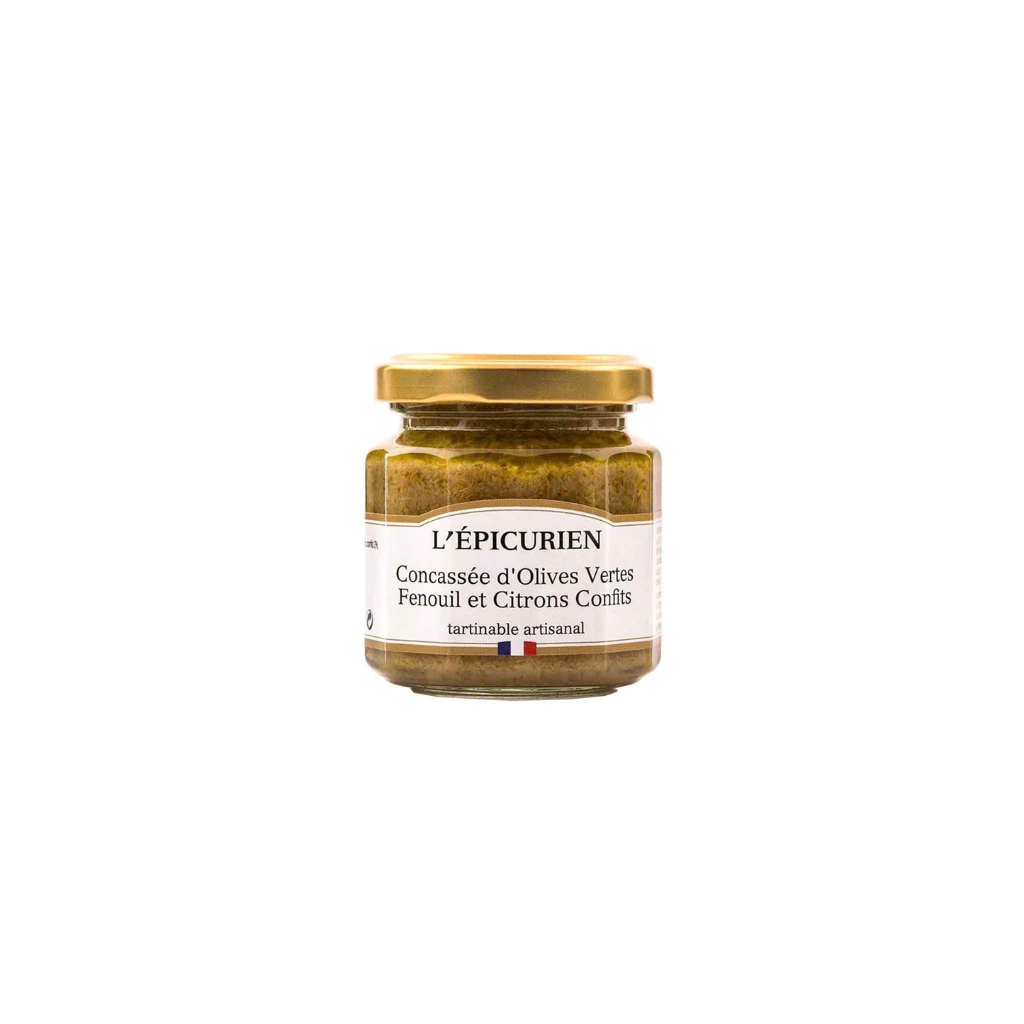 l'EPICURIEN GREEN OLIVE FENNEL and LEMON SPREAD 100g