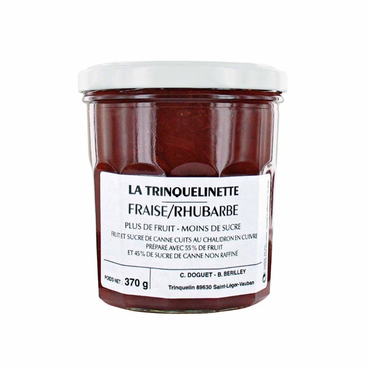 LA TRINQUELINETTE STRAWBERRY RHUBARB JAM 370g