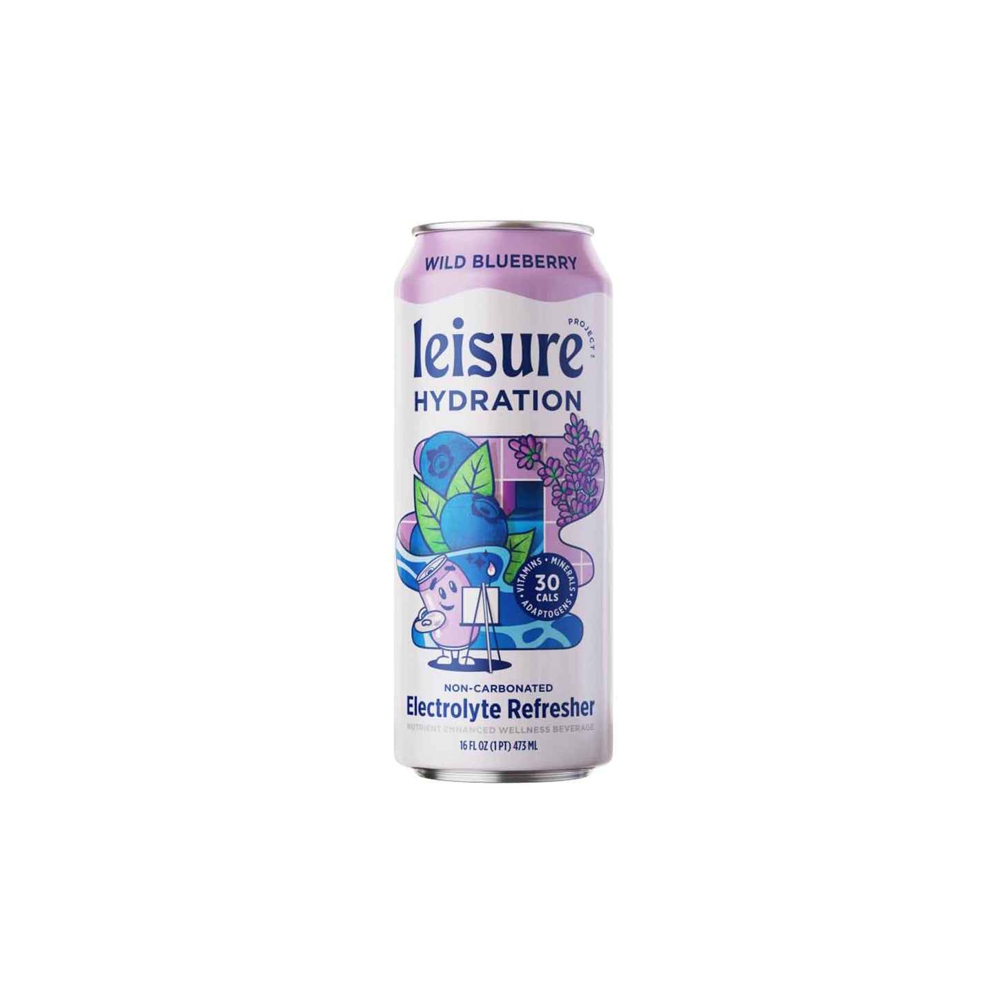 LEISURE HYDRATION BLUEBERRY ELECTROLYTE WATER 16oz