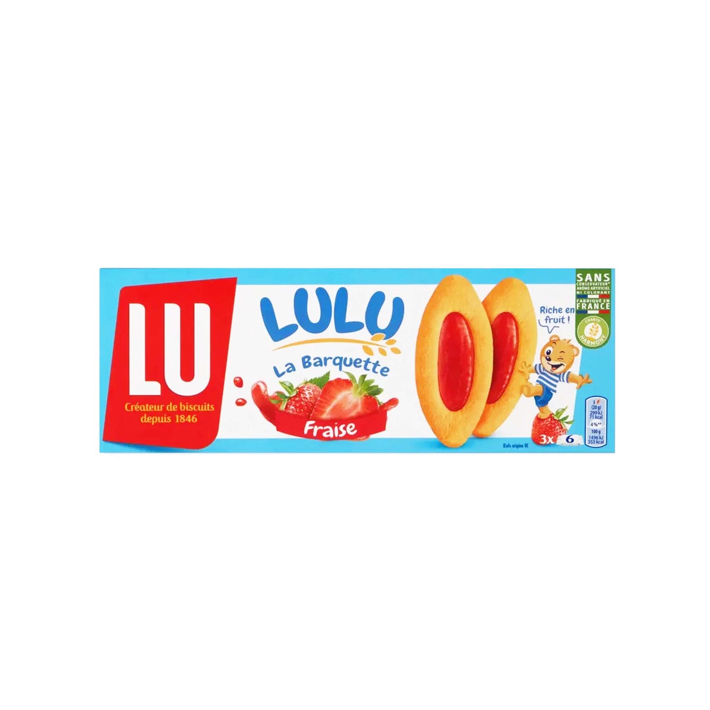 LU BARQUETTE STRAWBERRY COOKIES 120g