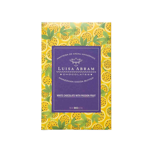 LUISA ABRAMS WHITE CHOCOLATE WITH PASSION FRUIT 80g