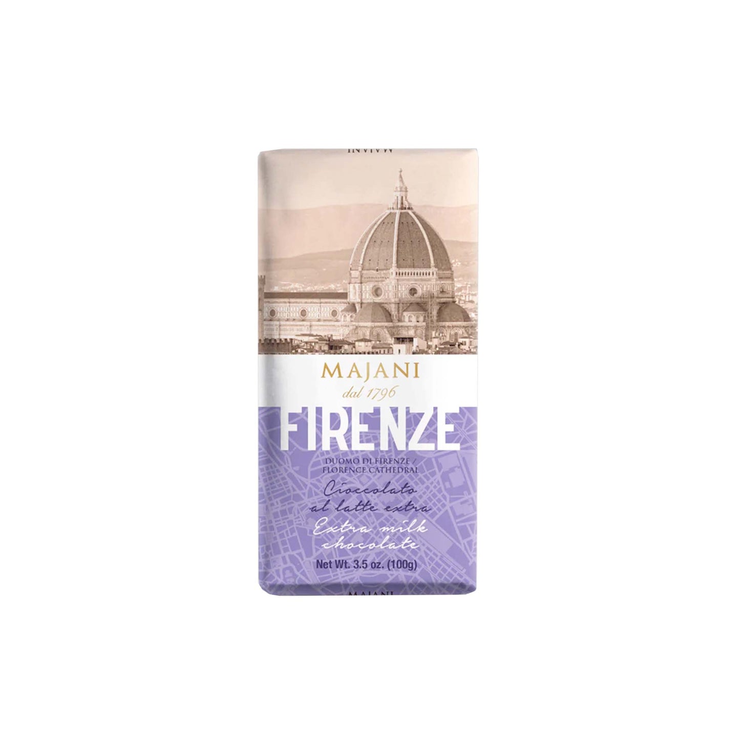 MAJANI FIRENZE MILK CHOCOLATE BAR 100g