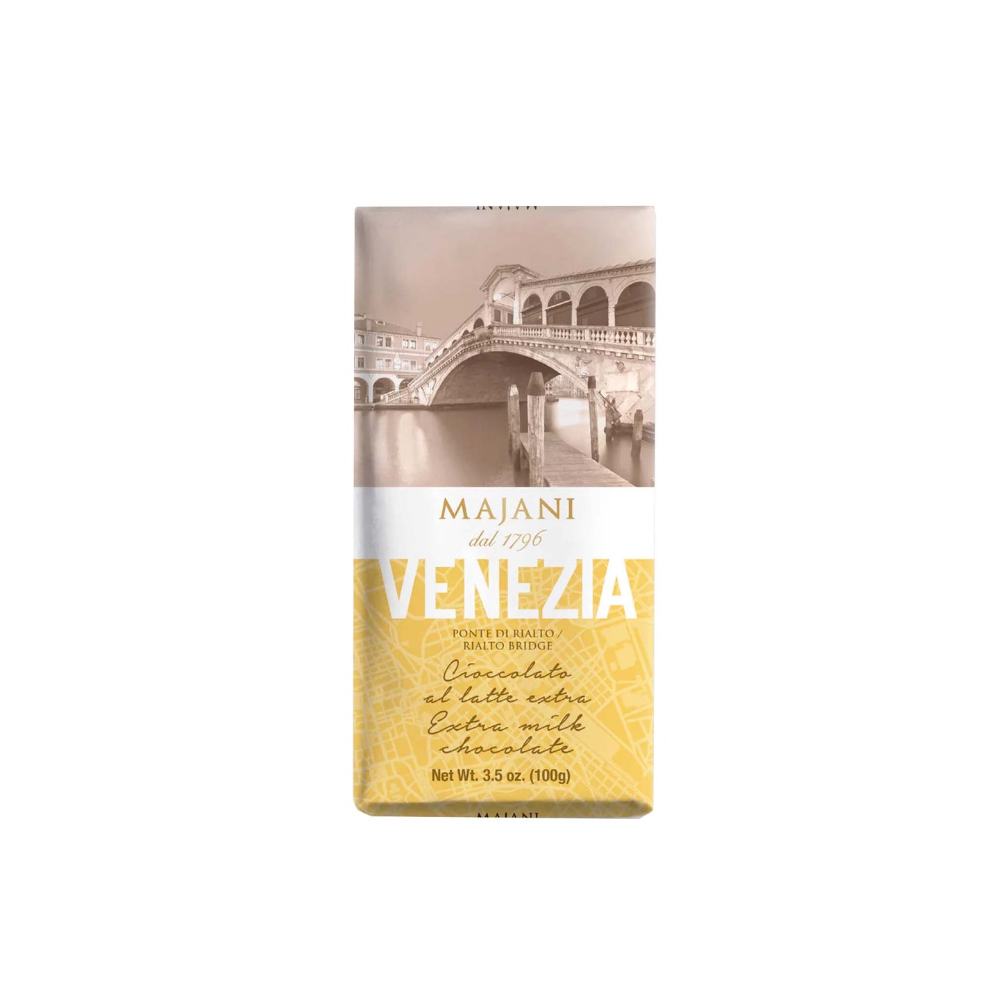 MAJANI VENEZIA MILK CHOCOLATE BAR 100g