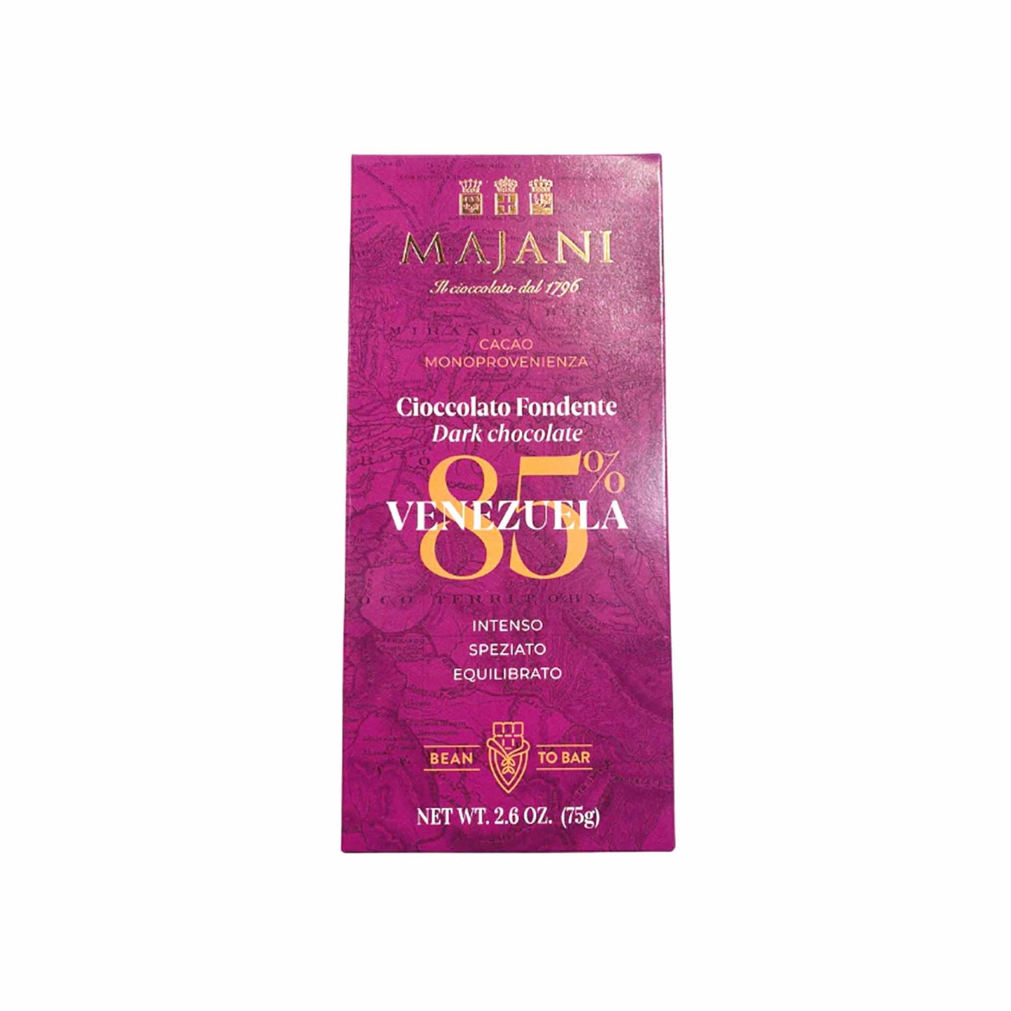 MAJANI VENEZUELA 85% DARK CHOCOLATE 75g