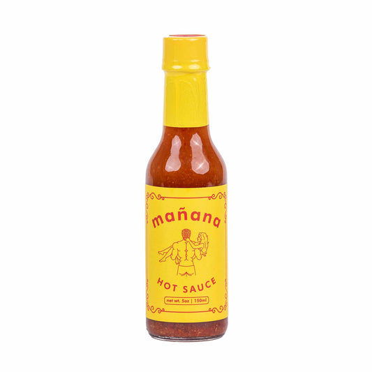 Manana Hot Sauce in a Glass Bottle