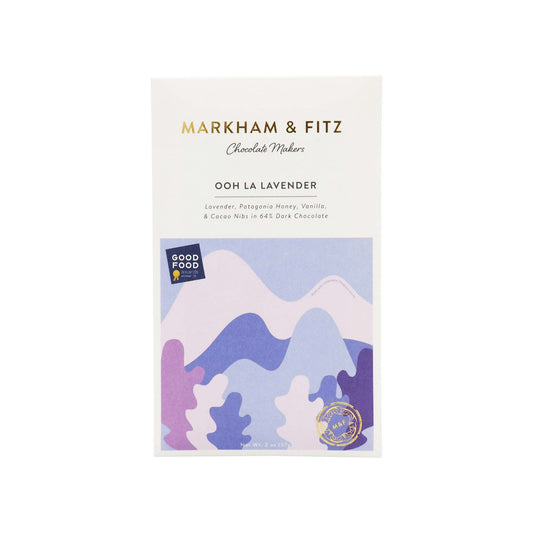 MARKHAM FITZ OOH LAVENDER 64% DARK CHOCOLATE 2oz