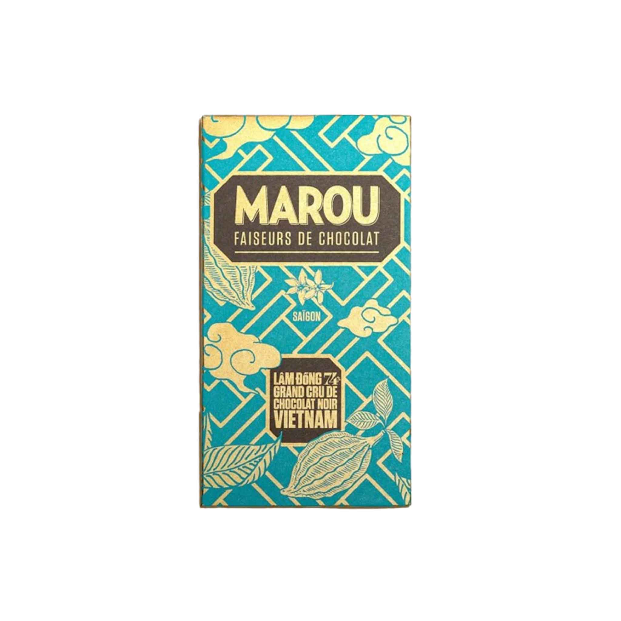 MAROU COFFEE LAM DONG 64% DARK CHOCOLATE 80g