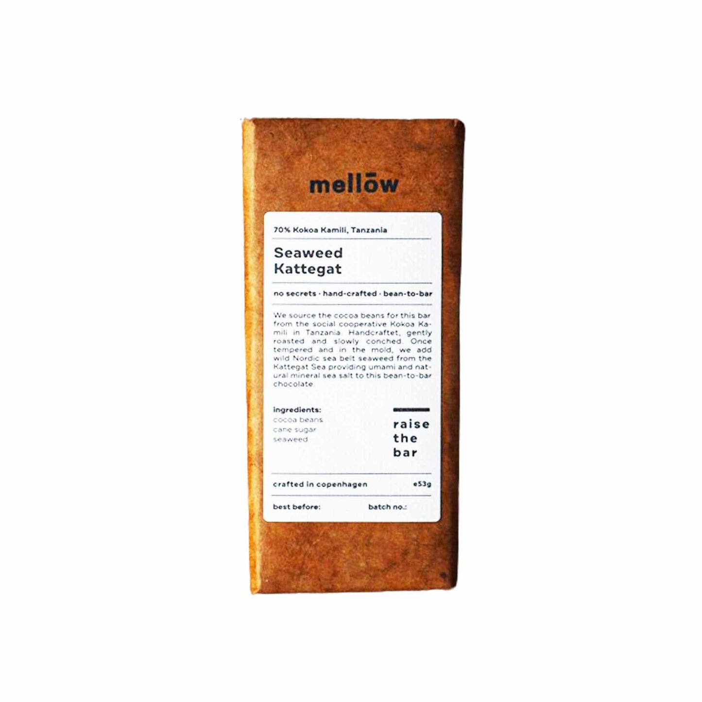 MELLOW SEAWEED DARK CHOCOLATE 53g