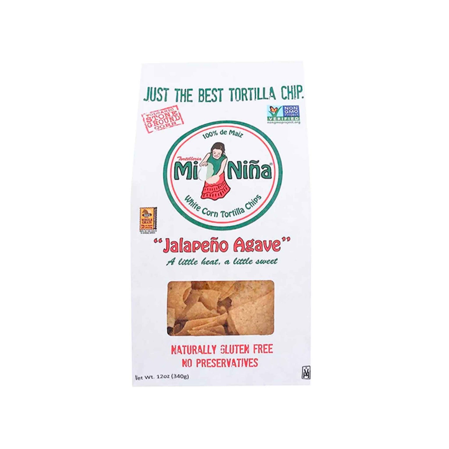 MI NINA JALAPENO AGAVE TORTILLA CHIPS 12oz